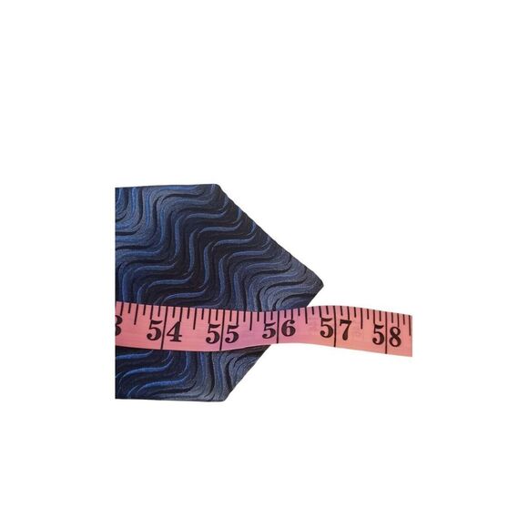 Bugatti Neck Tie Mens Luxury Blue Abstract Silk Business Church Made in USA‎ - Picture 10 of 12